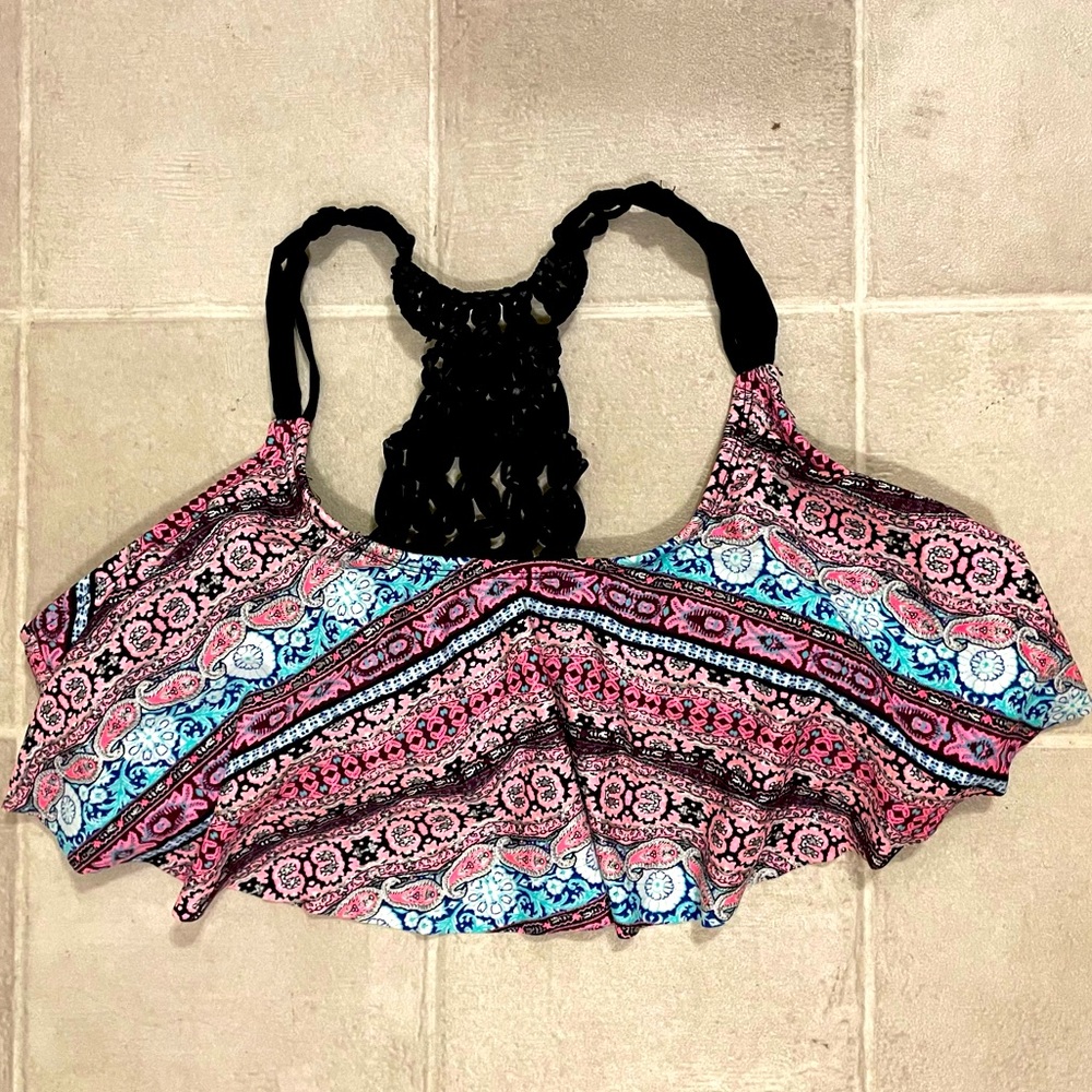 Flowy Boho style bikini top